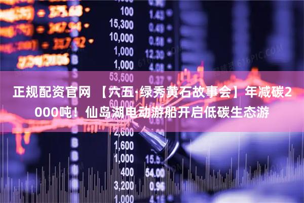 正规配资官网 【六五·绿秀黄石故事会】年减碳2000吨！仙岛湖电动游船开启低碳生态游